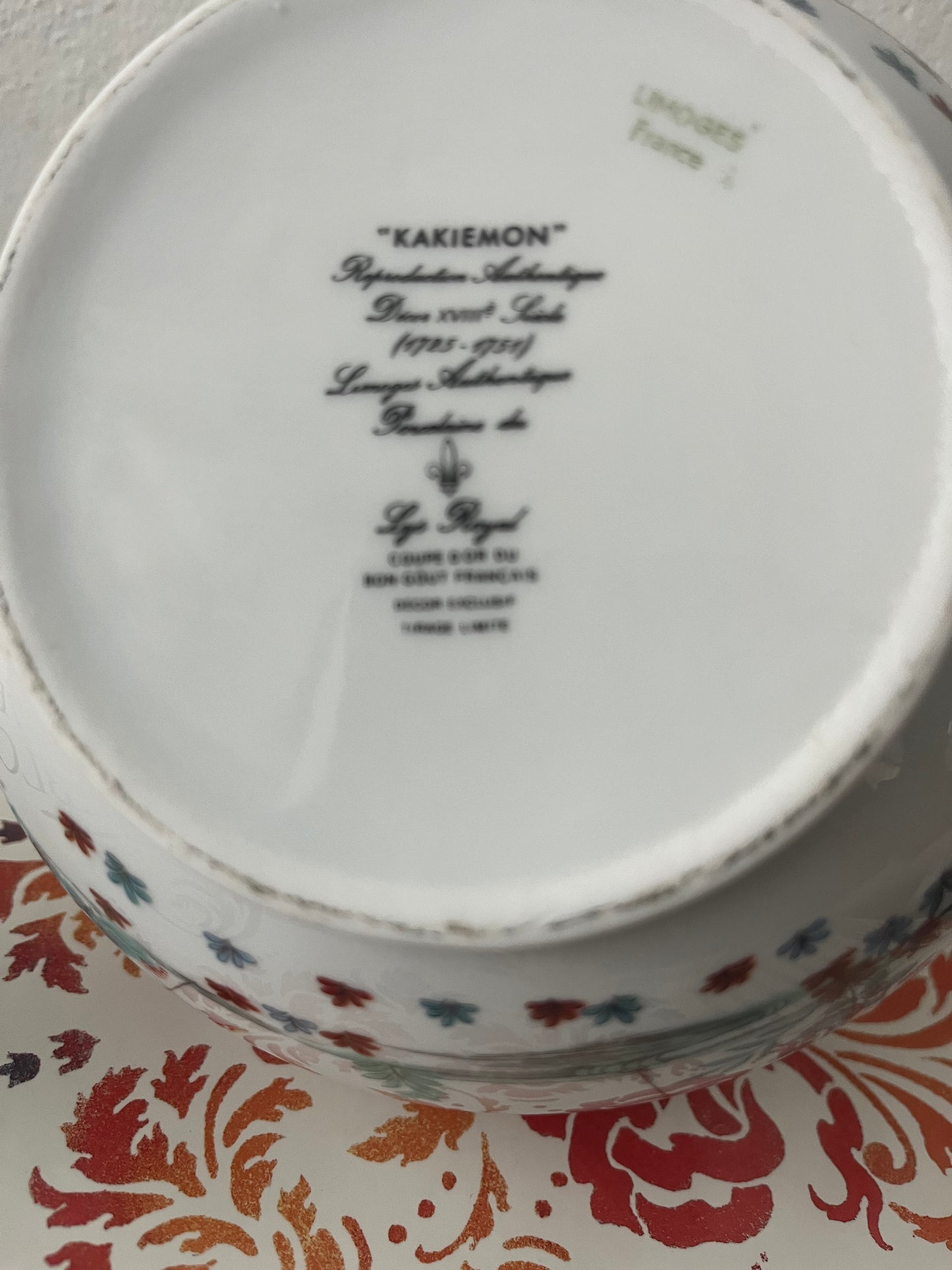 Limoges French porcelain Kakiemon teapot