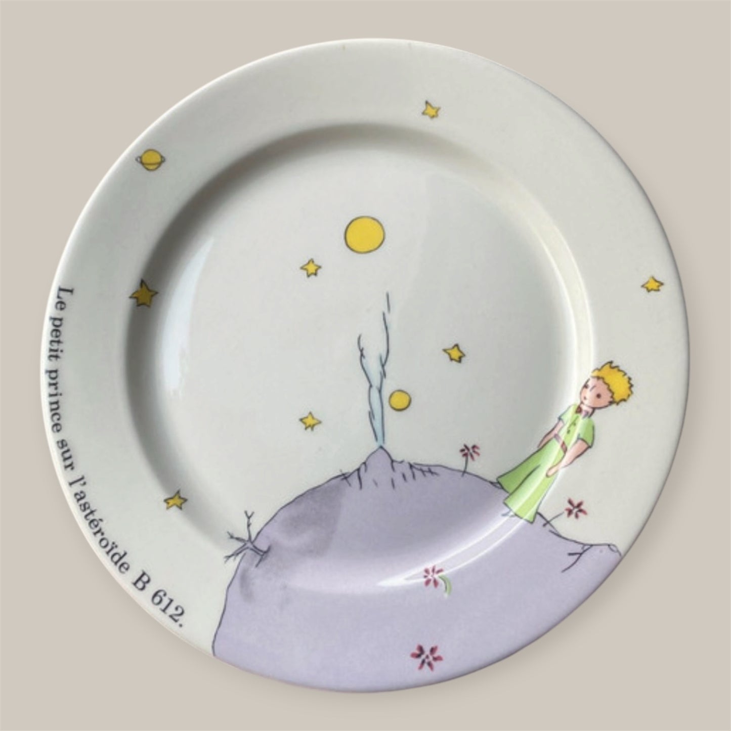 Le petit Prince Gien France faience petit four plate 13 cm