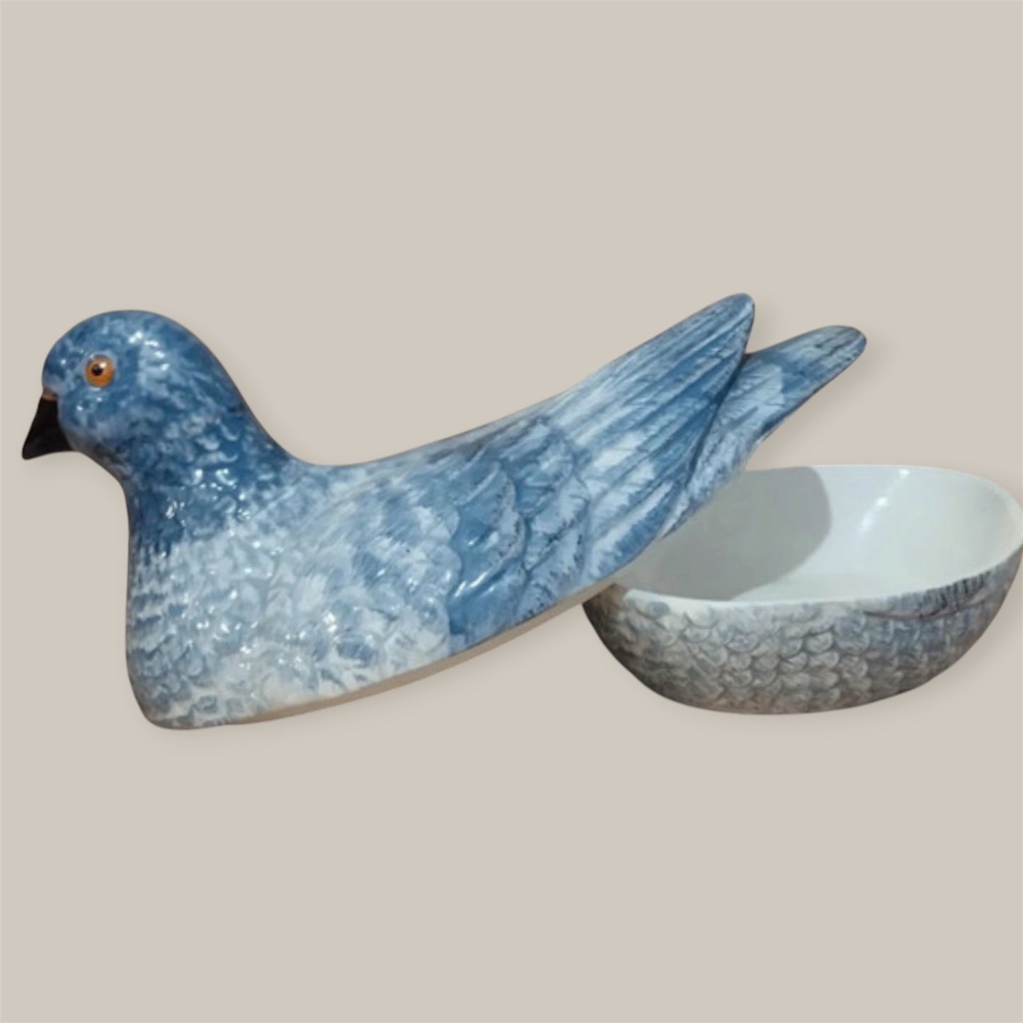 Terrine barbotine blue pigeon rare