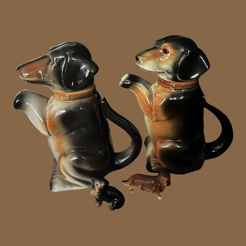 Cortendorf midcentury dashund teapot