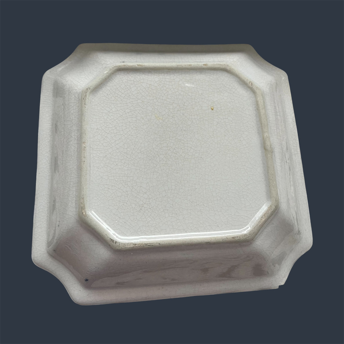 Square antique server floral decor putties
