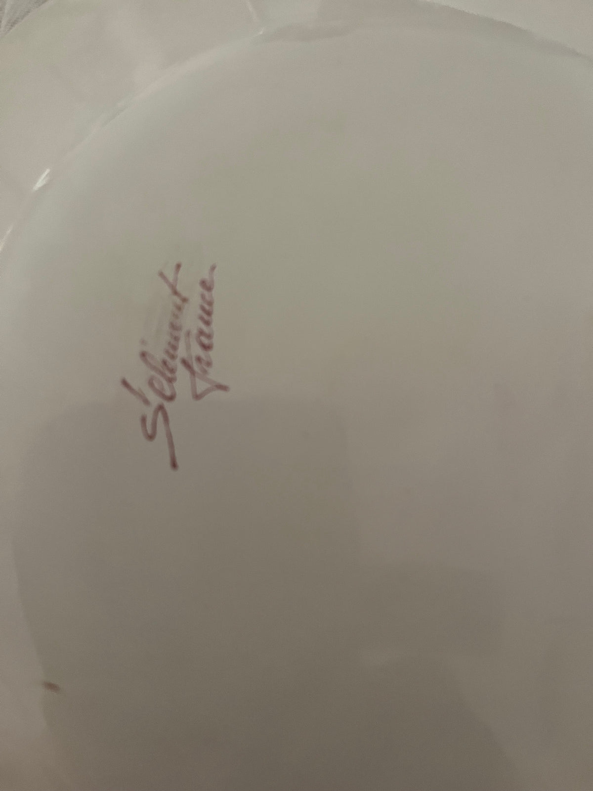 St Clement France hot air balloon plate Art Deco period