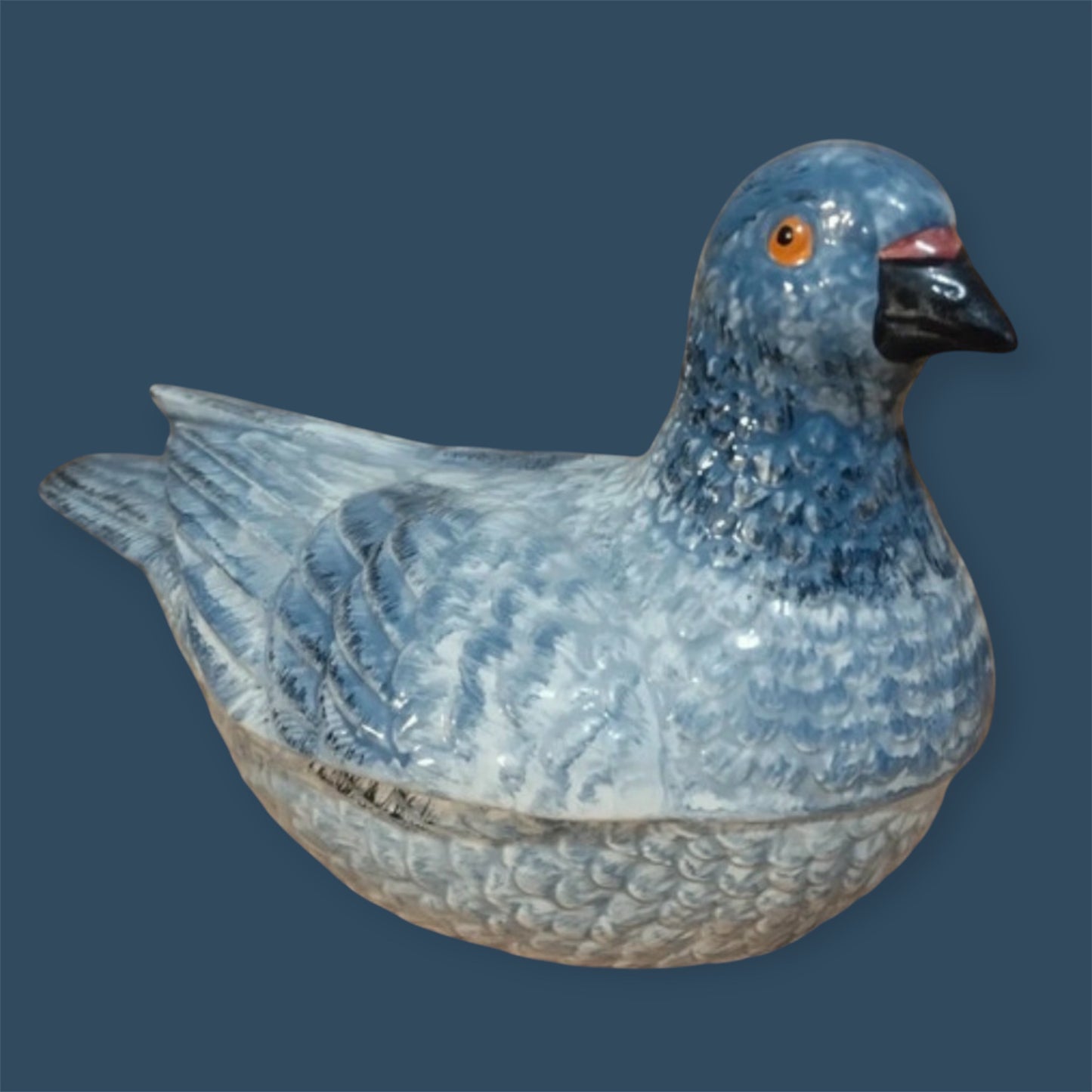 Terrine barbotine blue pigeon rare