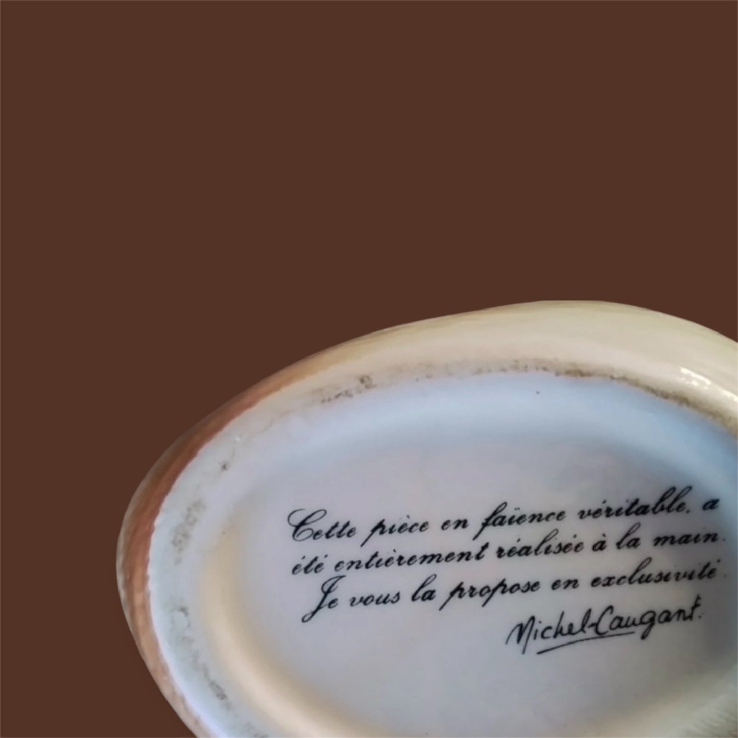 Michel Caugant easter tureen duckling midcentury ceramics