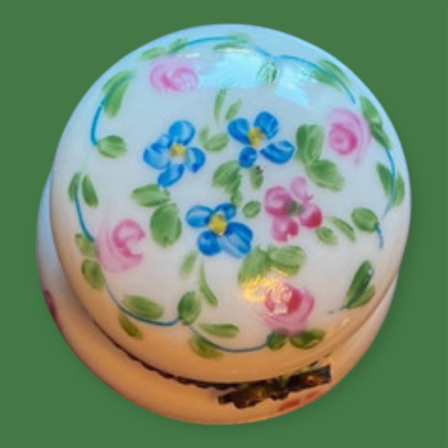 Lovely Limoges france trincket floral decor peint main Griselles Art