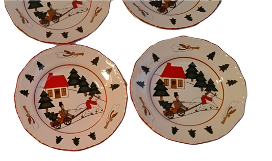 Christmas village cake plate 15 cm