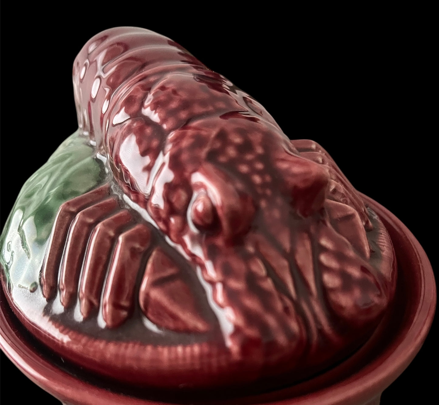 Secla vintage majolica lobster tureen like new