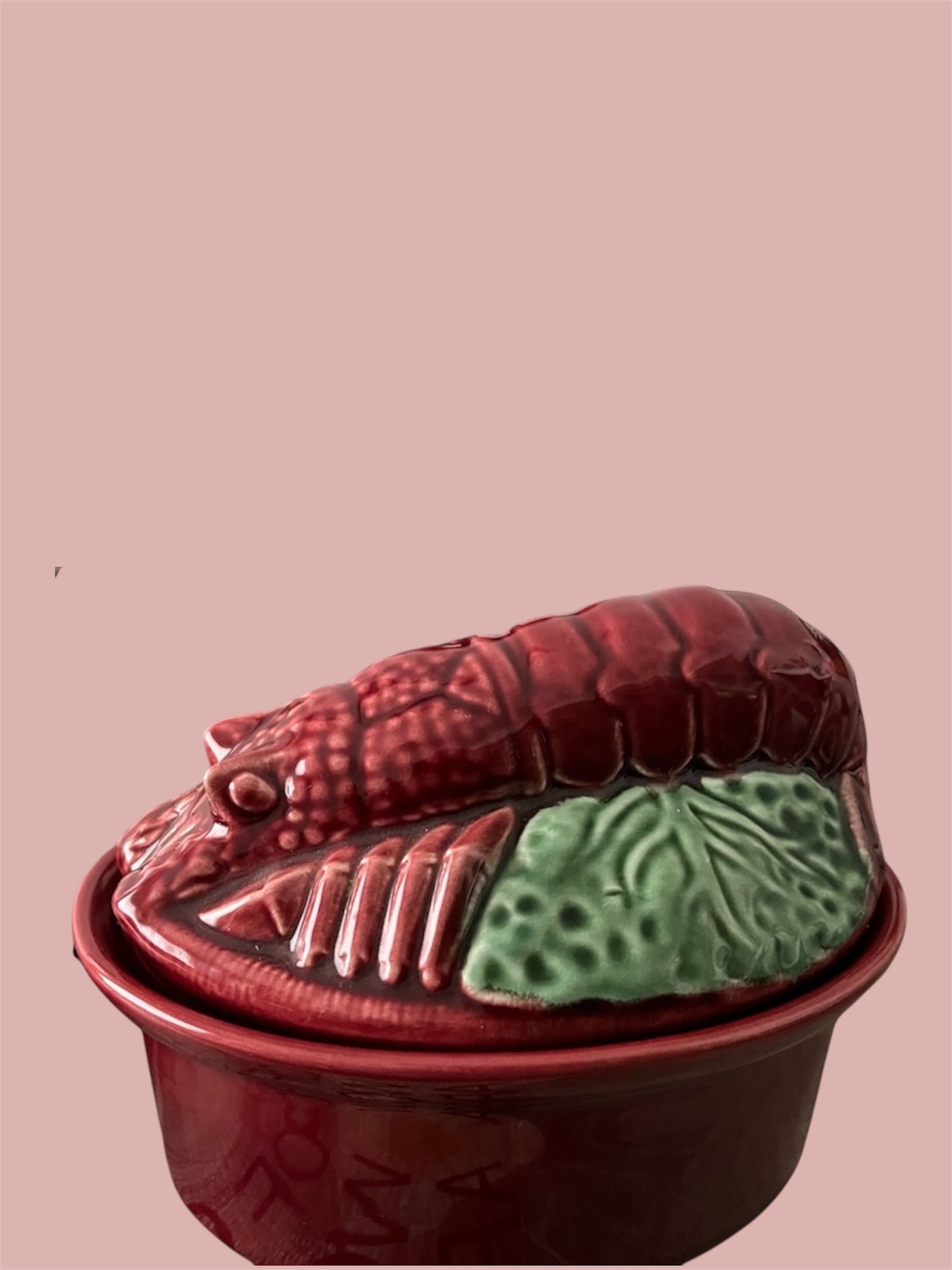 Secla vintage majolica lobster tureen like new