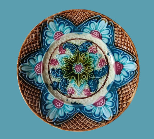 Frie Onnaing french majolica plate 1890