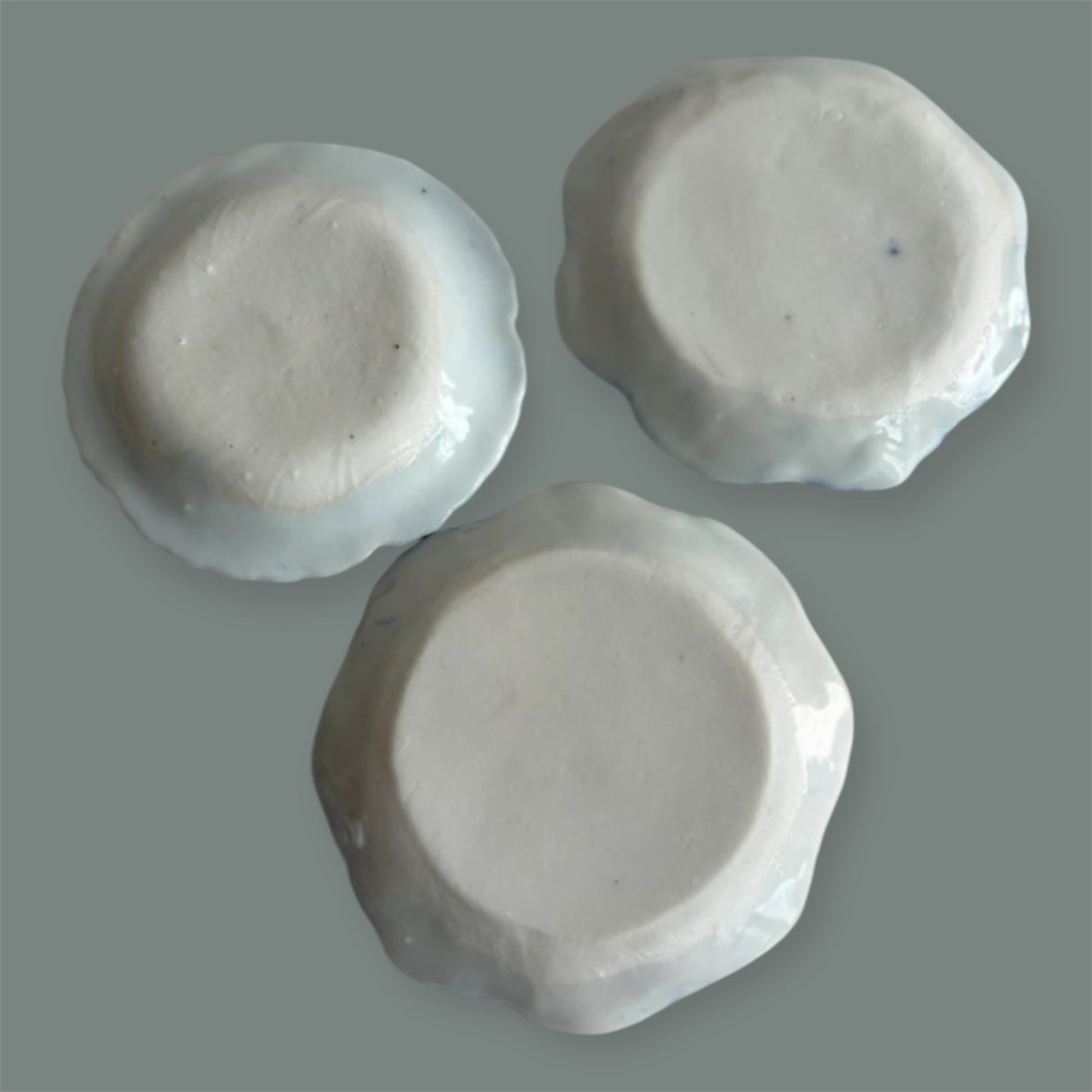 Set of 3 antique Chinese saucers