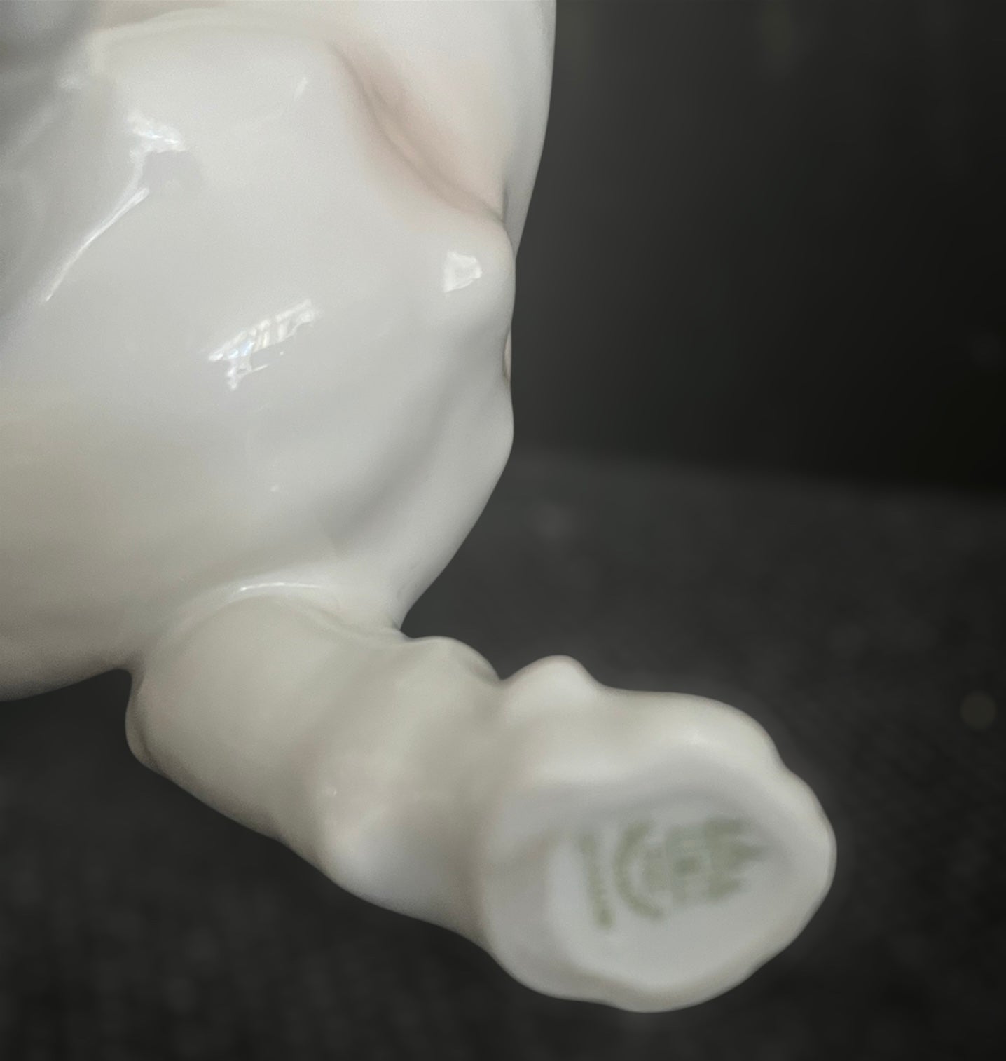 Danish design porcelain dog statue