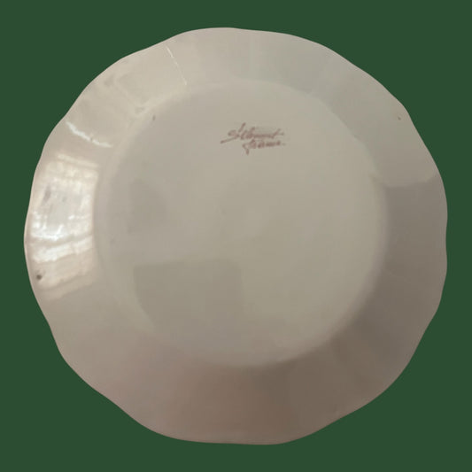 St Clement France hot air balloon plate Art Deco period
