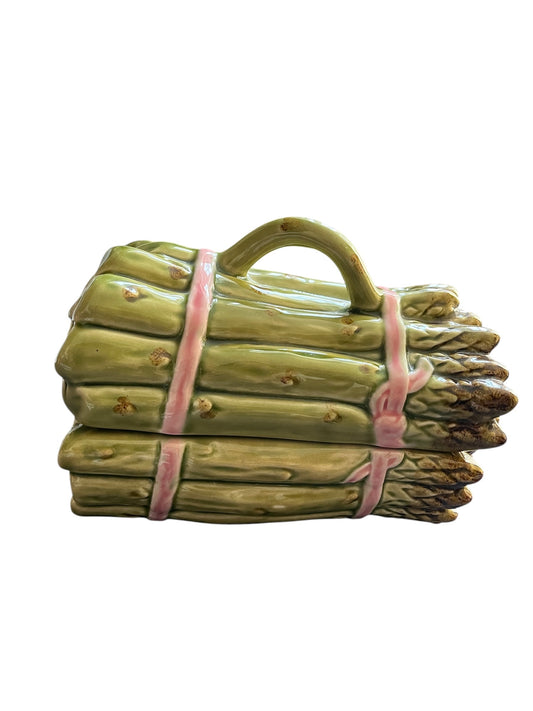 Bordalo Pinheiro vintage asparagus gravy tureen