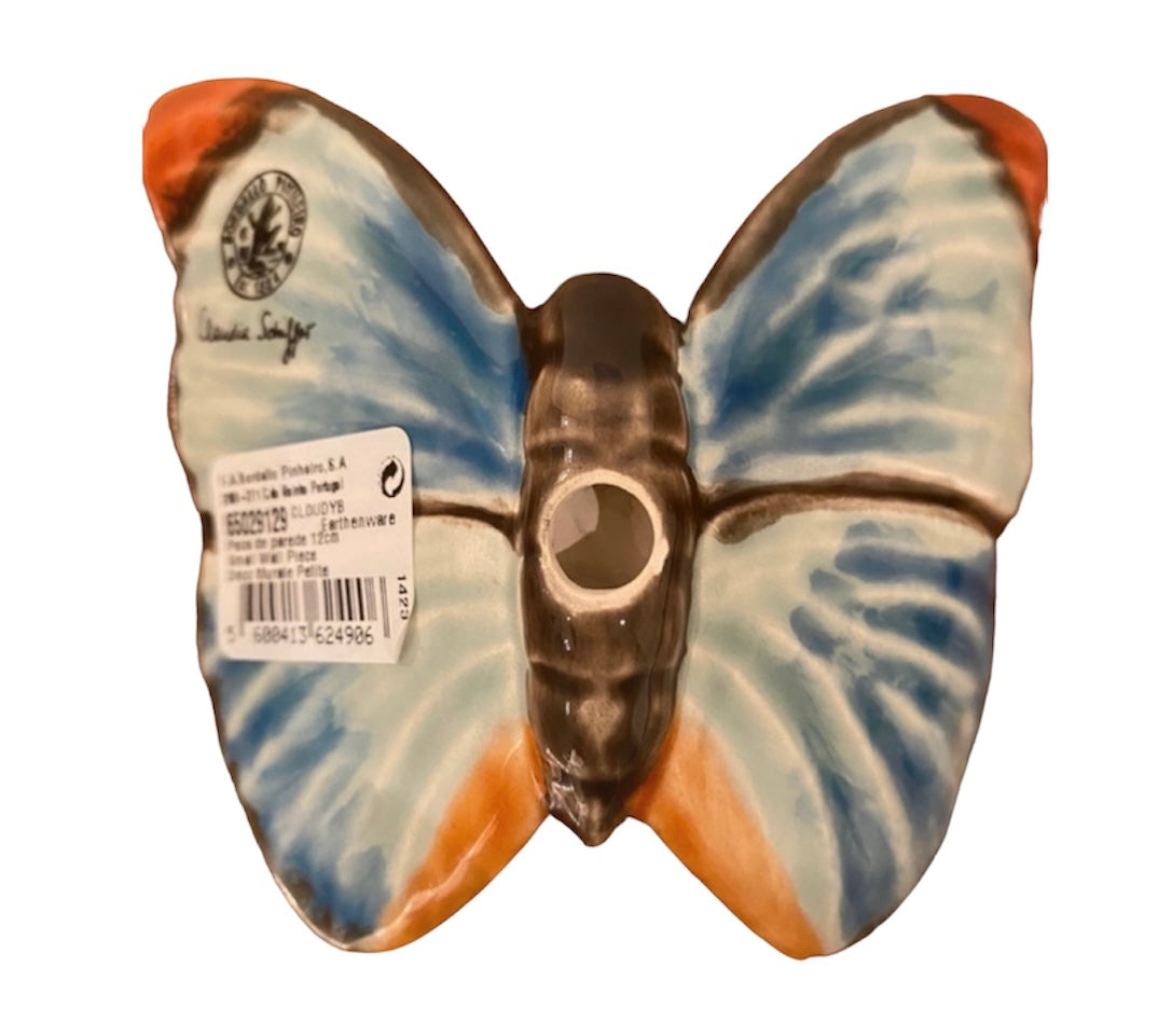 Bordallo Pinheiro x Claudia Schiffer wall piece butterfly