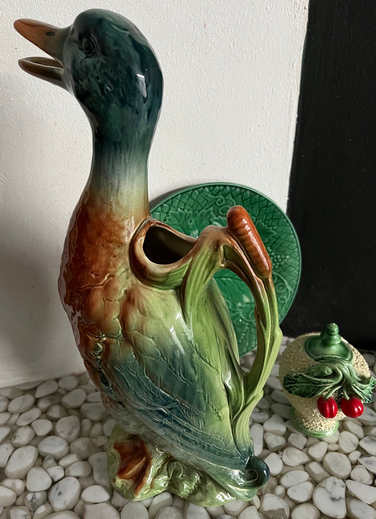 Saint Clement duck pitcher Art Nouveau