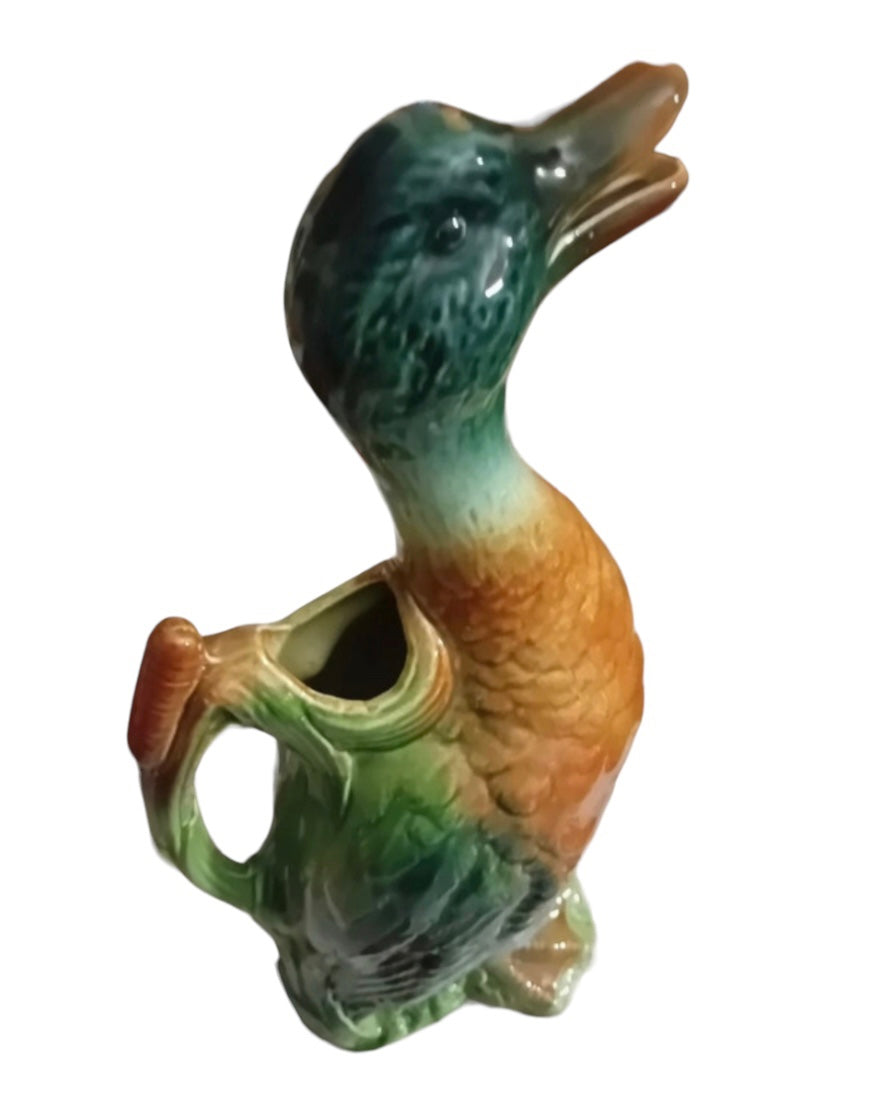 Saint Clement figural duck pitcher