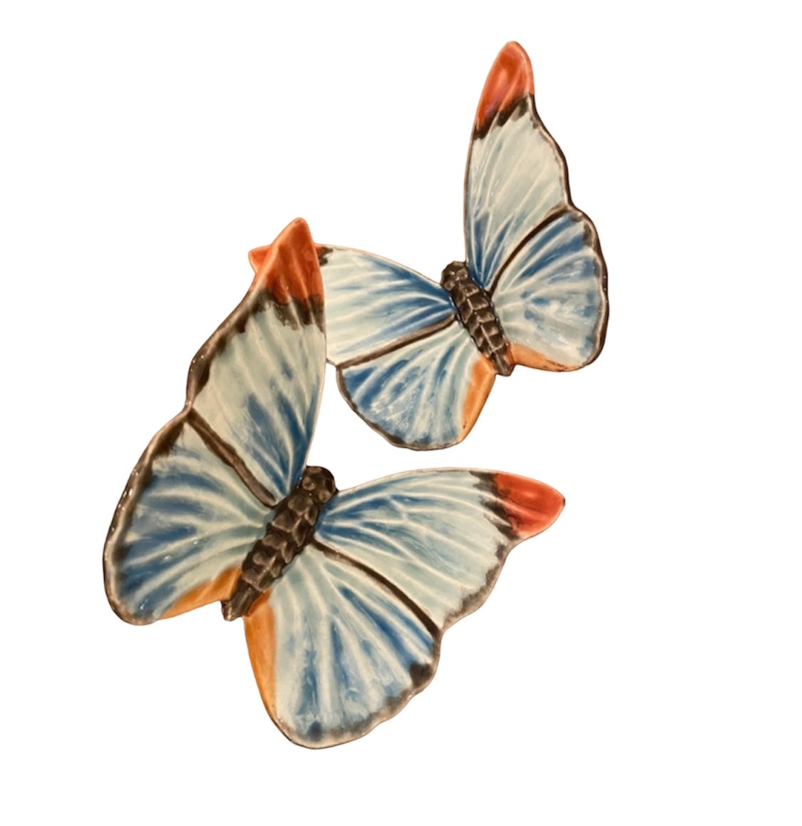 Bordallo Pinheiro x Claudia Schiffer wall piece butterfly