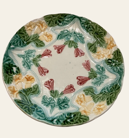 French Majolica plate