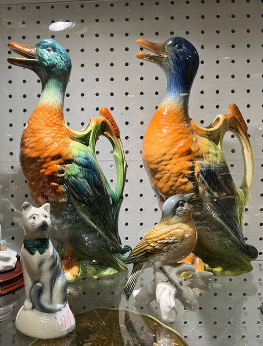 Saint Clement figural duck pitcher