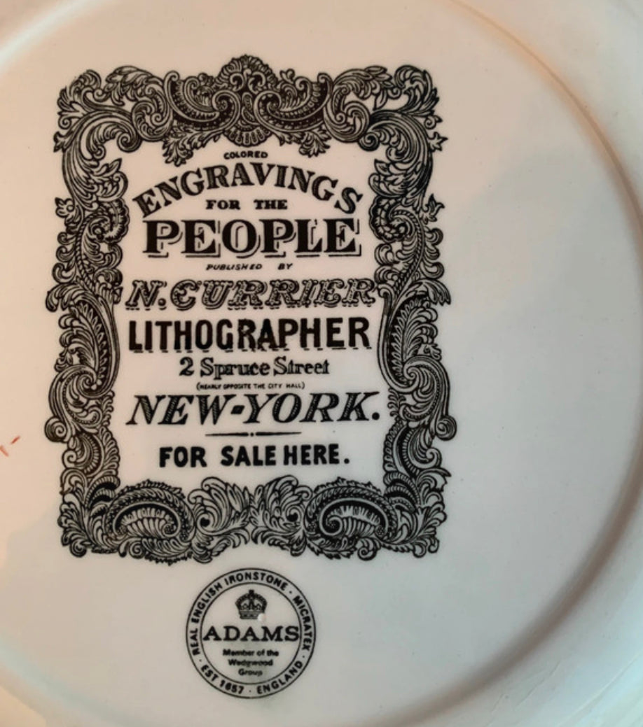 Adams antique plate Marine theme Clipper