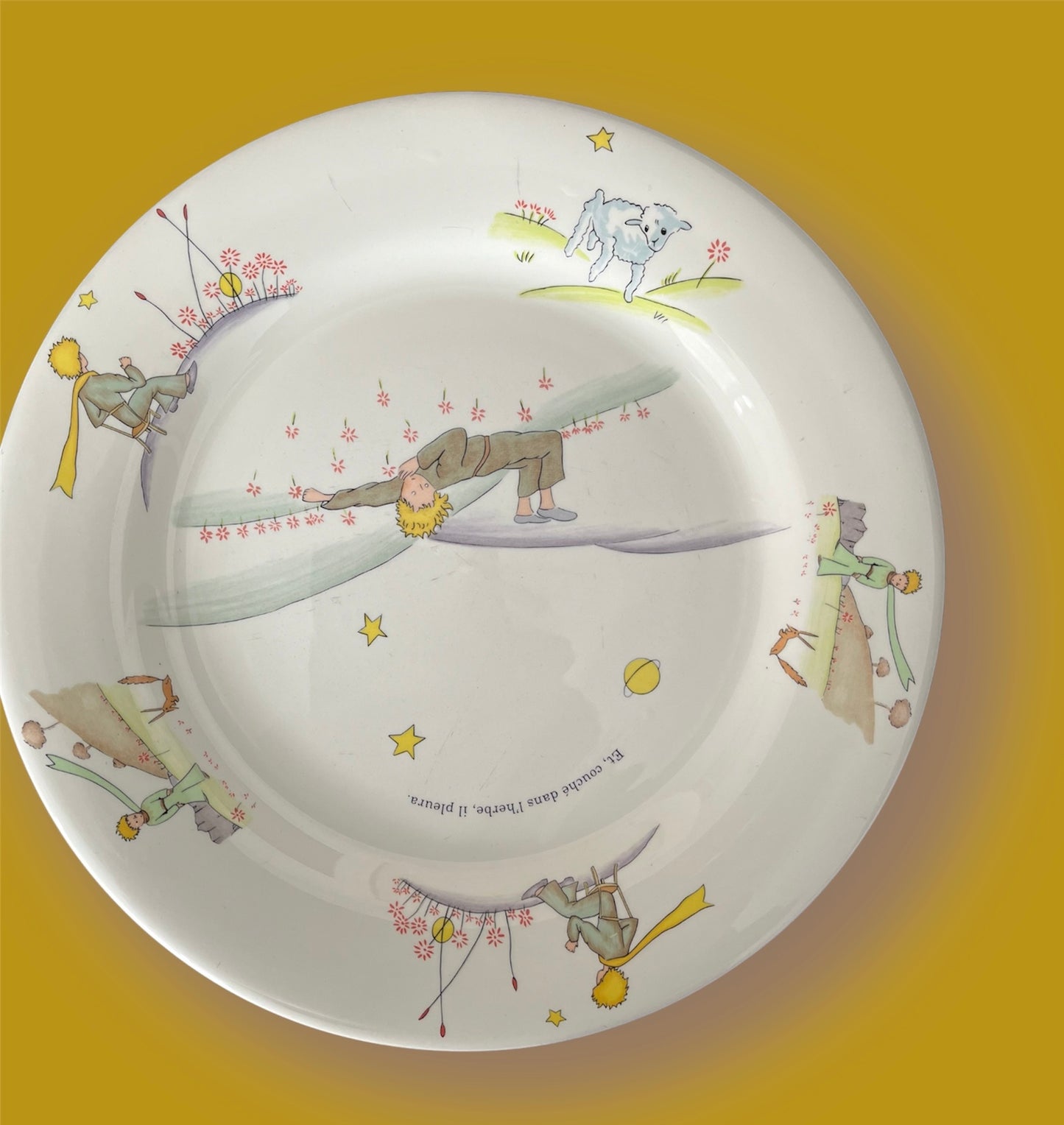 Vintage large plate Gien Le Petit Prince