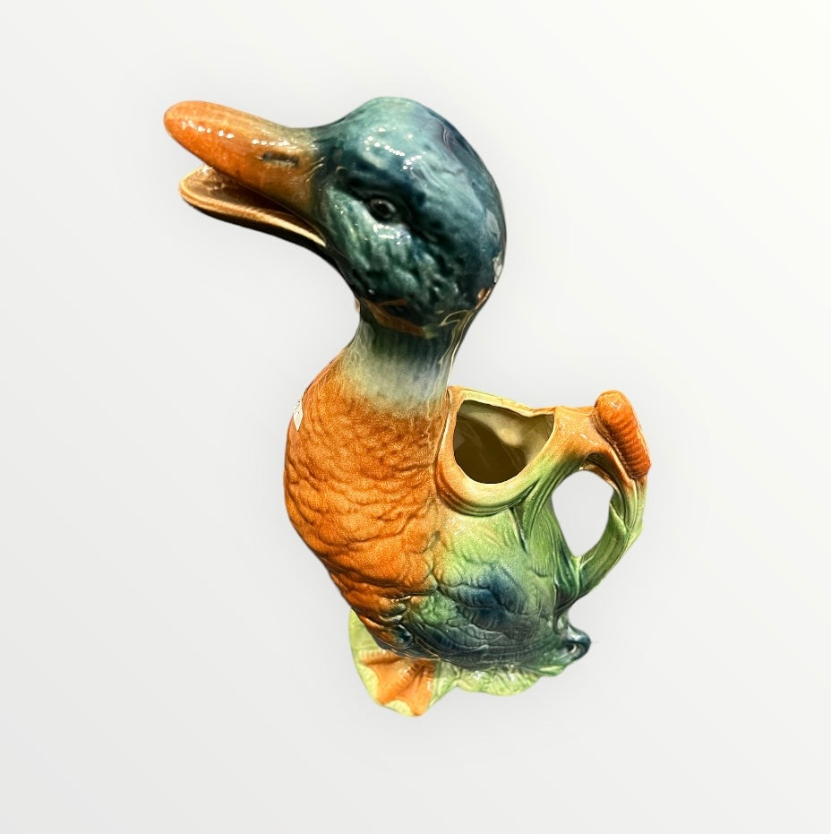 Saint Clement figural duck pitcher