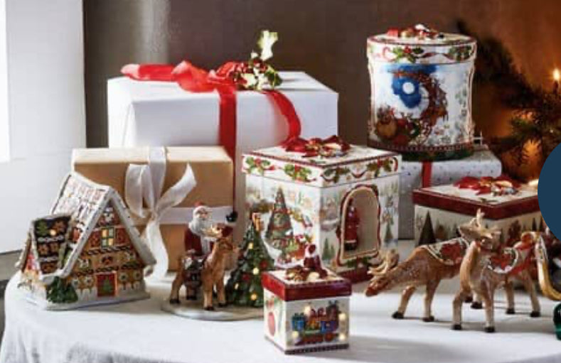 Villeroy & Boch Christmas gingerbread house music box candle light