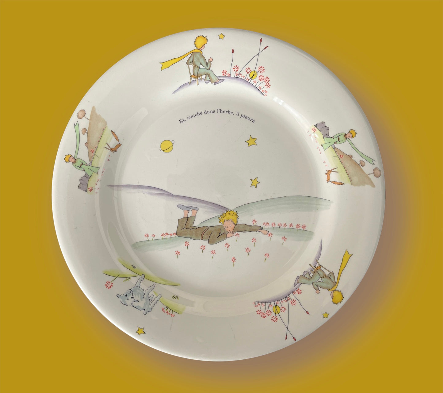 Vintage large plate Gien Le Petit Prince