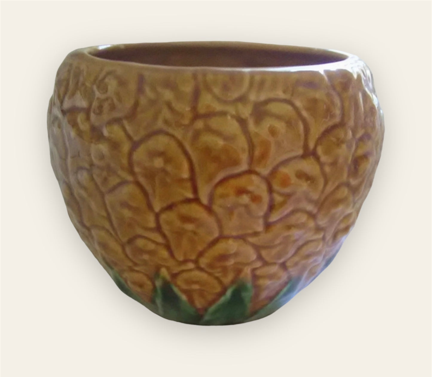 Majolica portugese pinapple pot