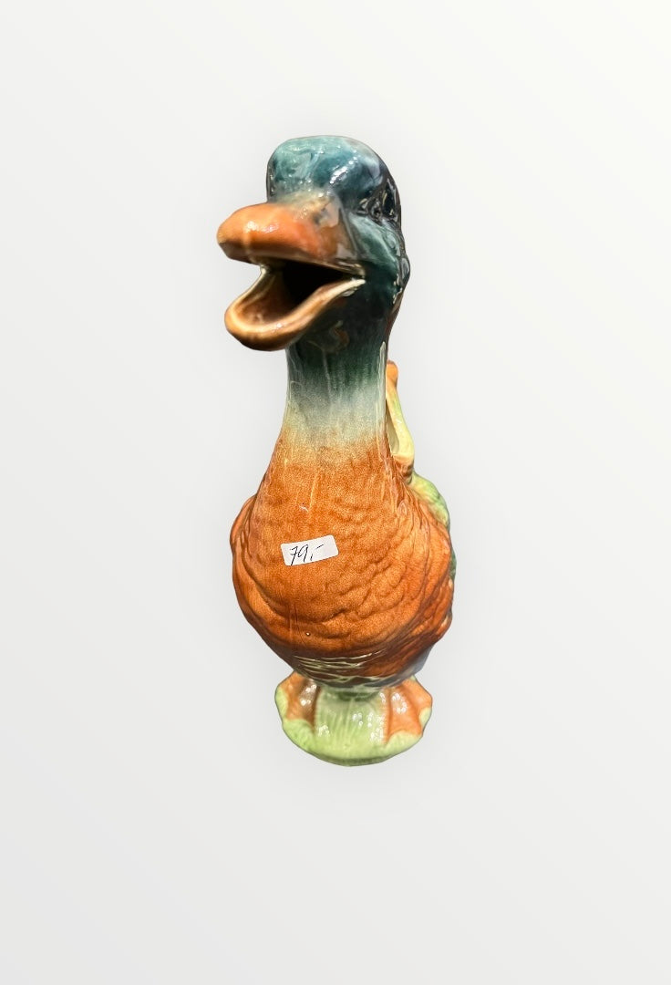 Saint Clement figural duck pitcher