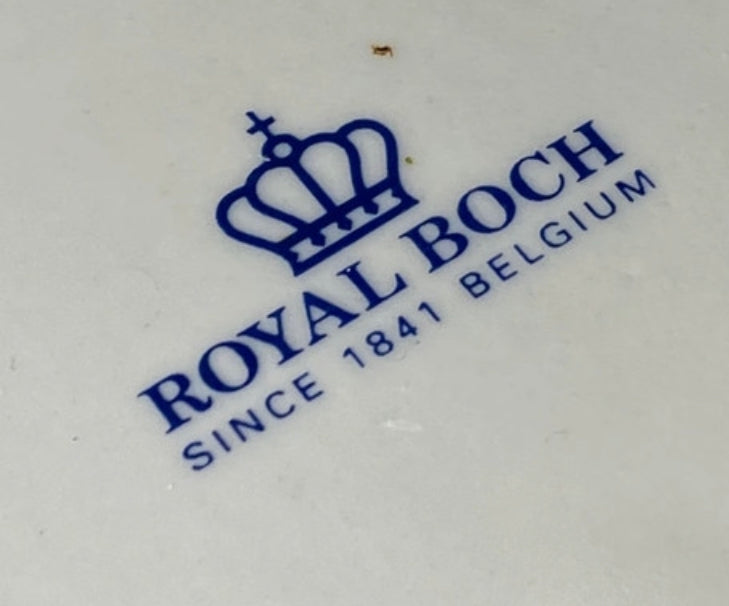 Set of 3 Royal Boch plates blue onion