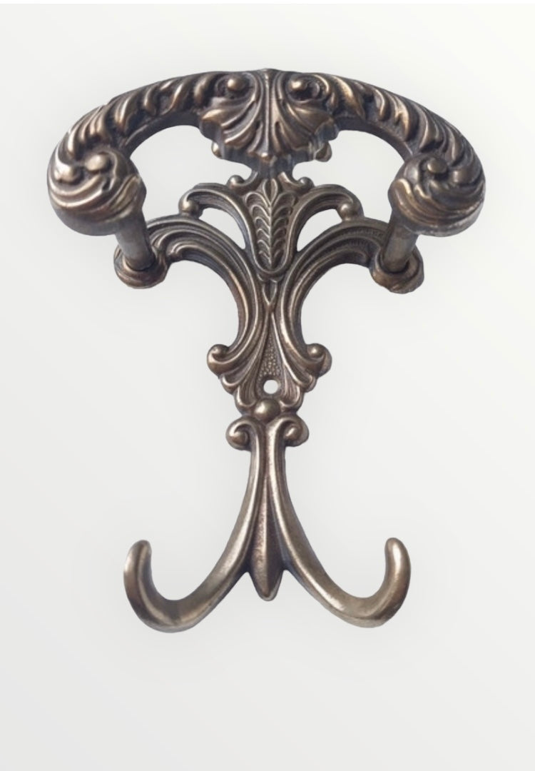 Set of 2 Art Nouveau metal coat hangers