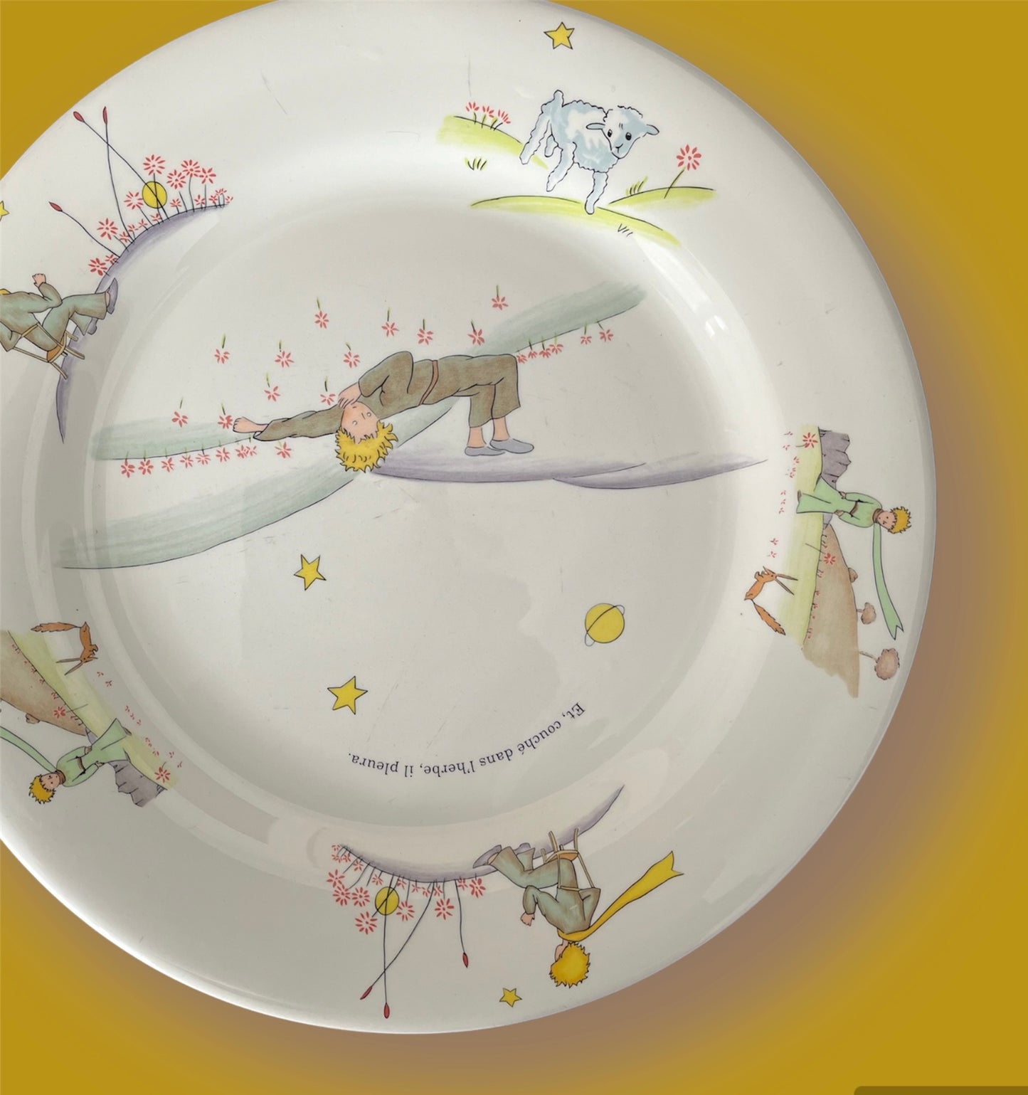 Vintage large plate Gien Le Petit Prince