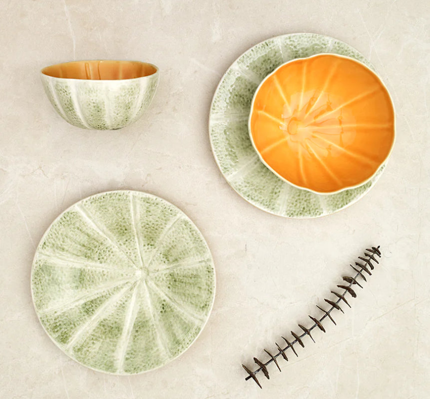 Bordallo Pinheiro cantaloupe bowl 13 cm