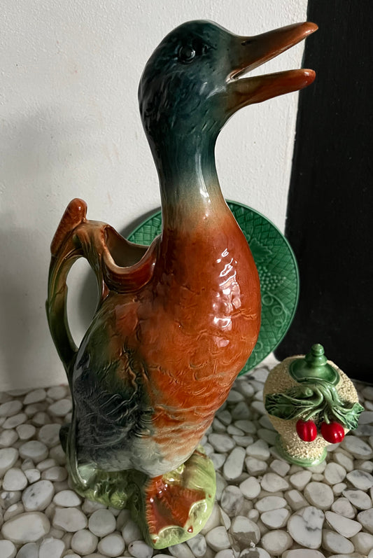 Saint Clement duck pitcher Art Nouveau