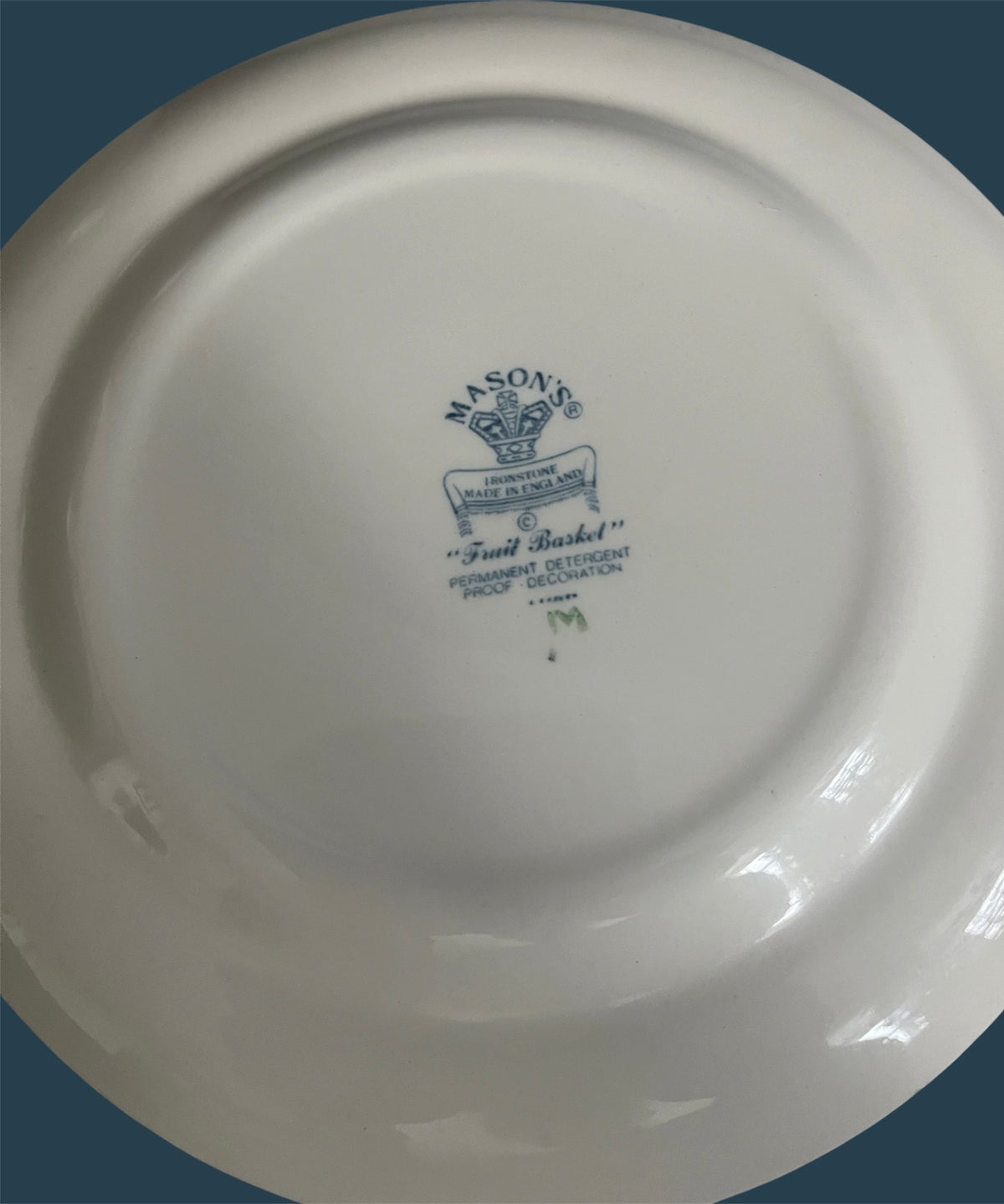 Mason’s England ironstone fruitbasket blue breakfast plate 22,5 cm