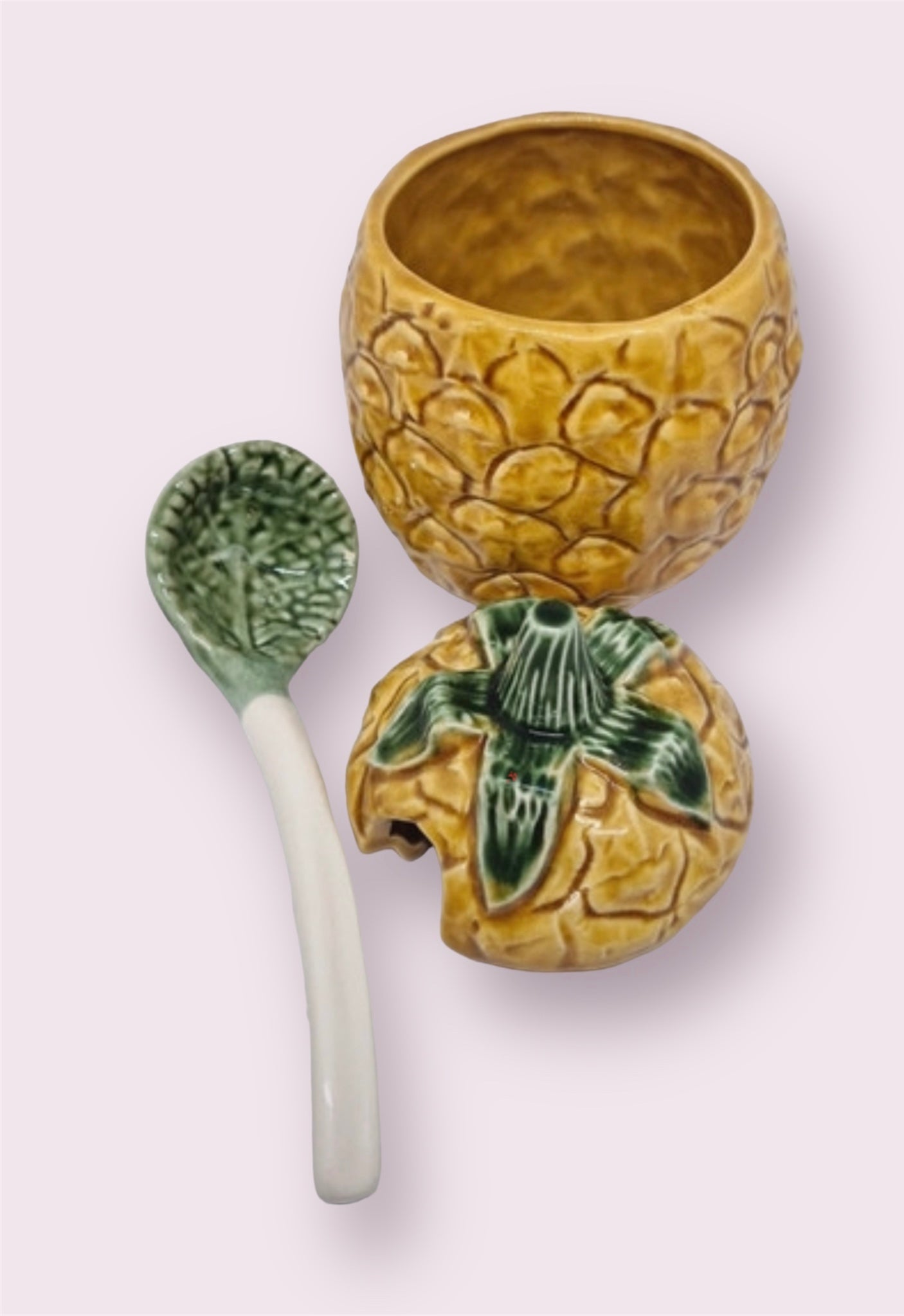 Portugese majolica Pineapple jar