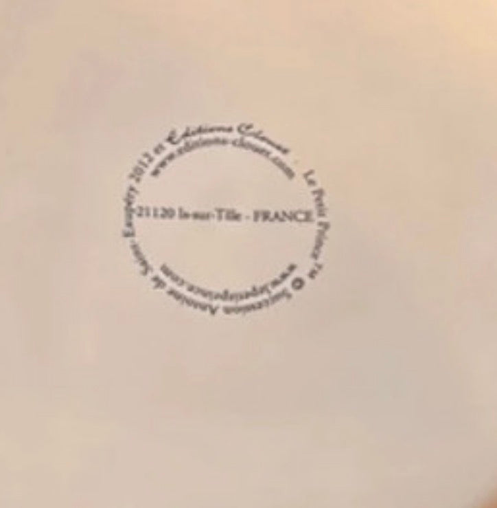 Vintage le Petit Prince plate