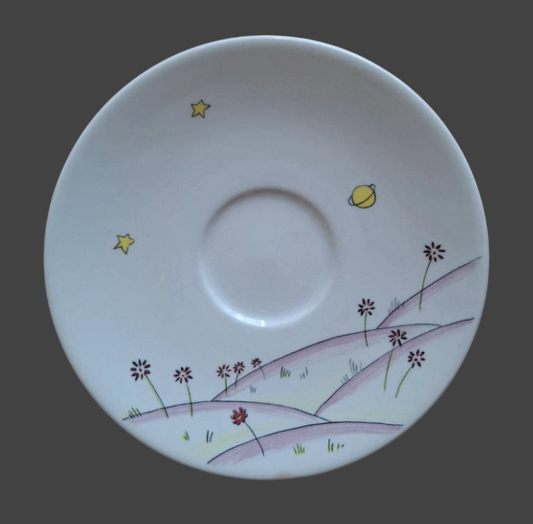 Gien France Le Petit Prince faience saucer