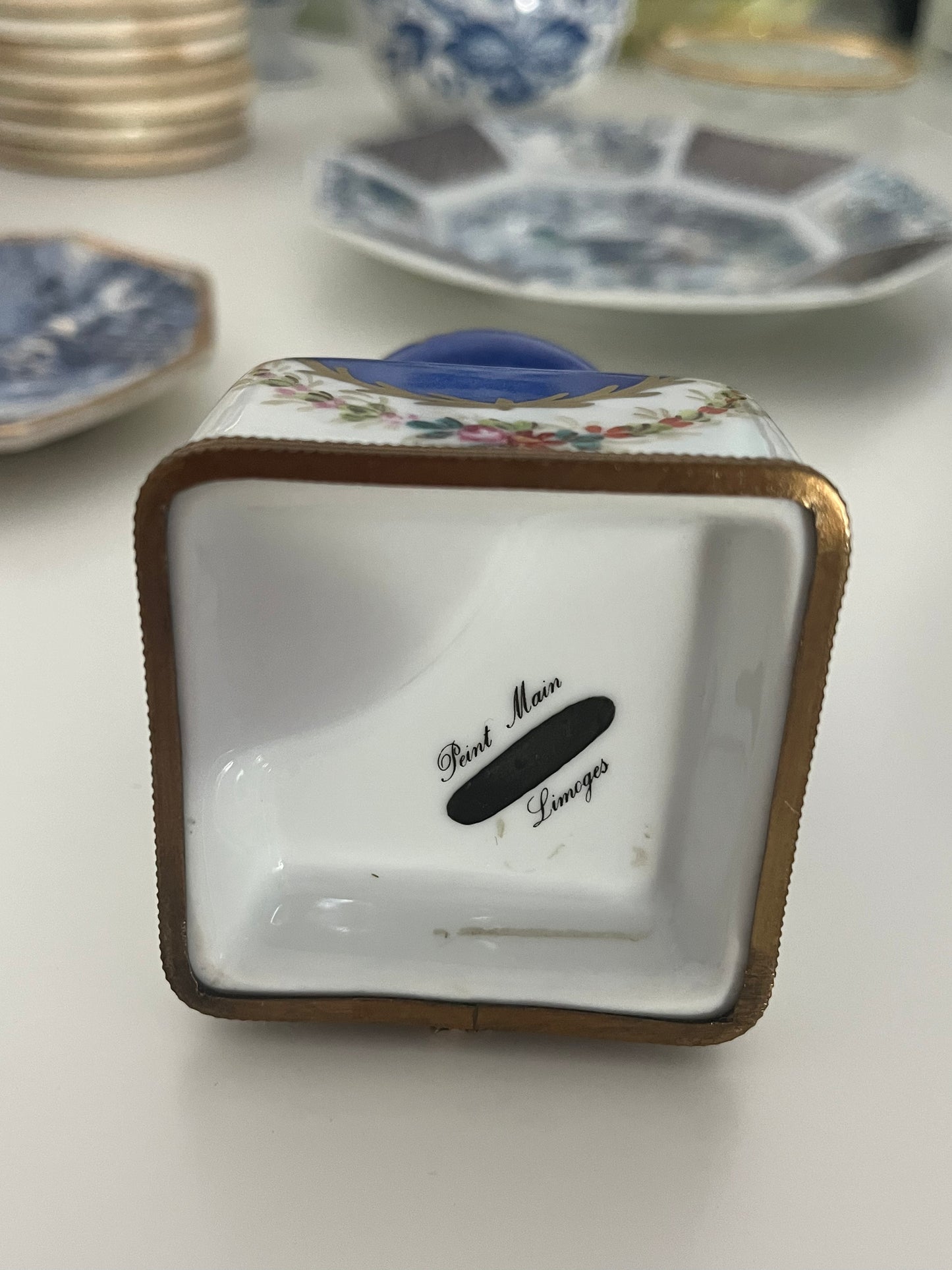 Limoges France antique ink pot