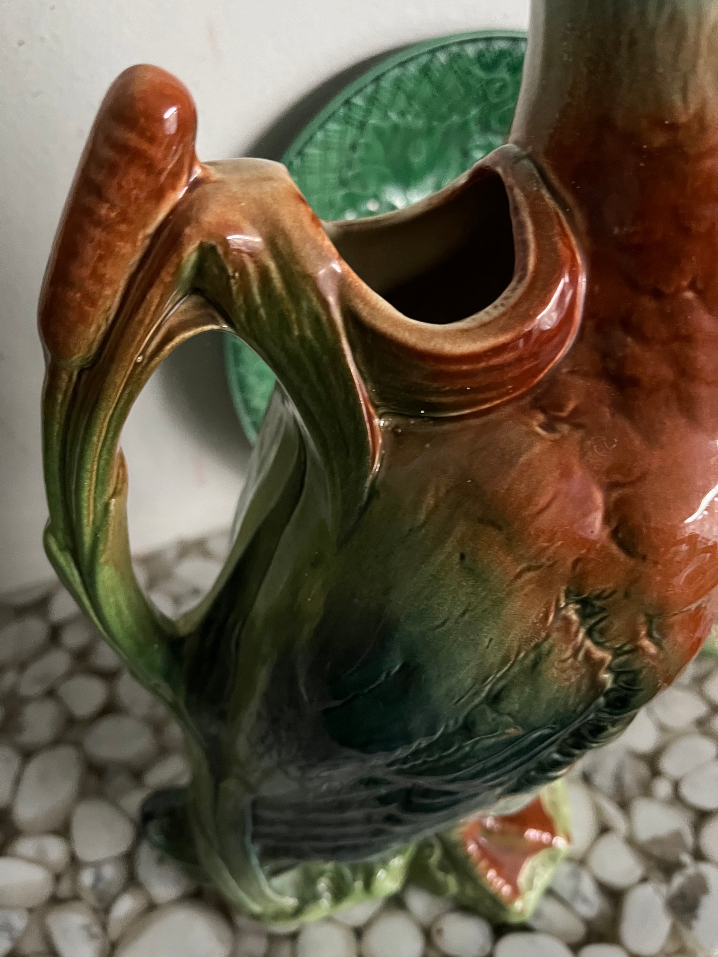 Saint Clement duck pitcher Art Nouveau