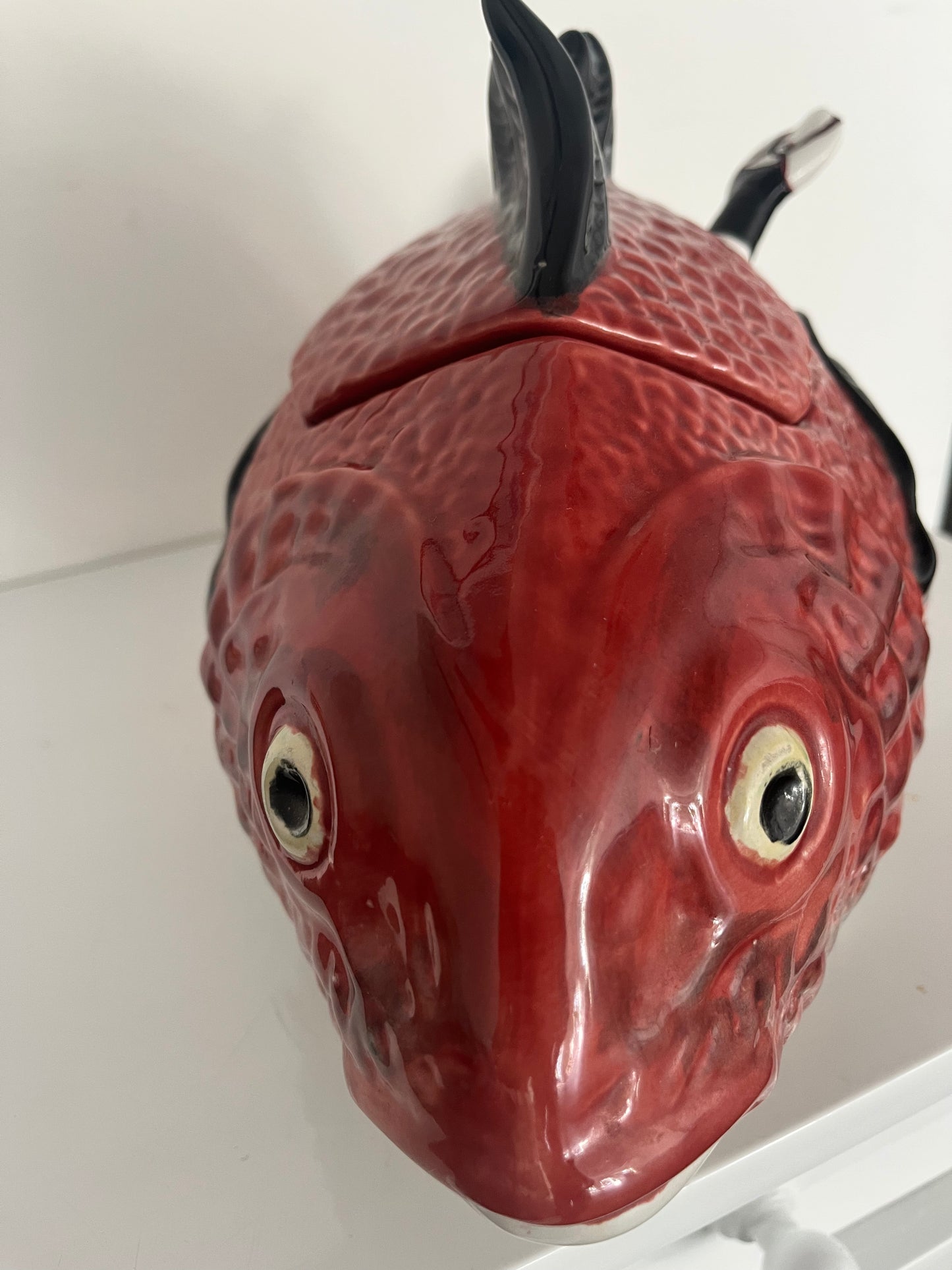 Antique Bordalo Pinheiro large fish tureen