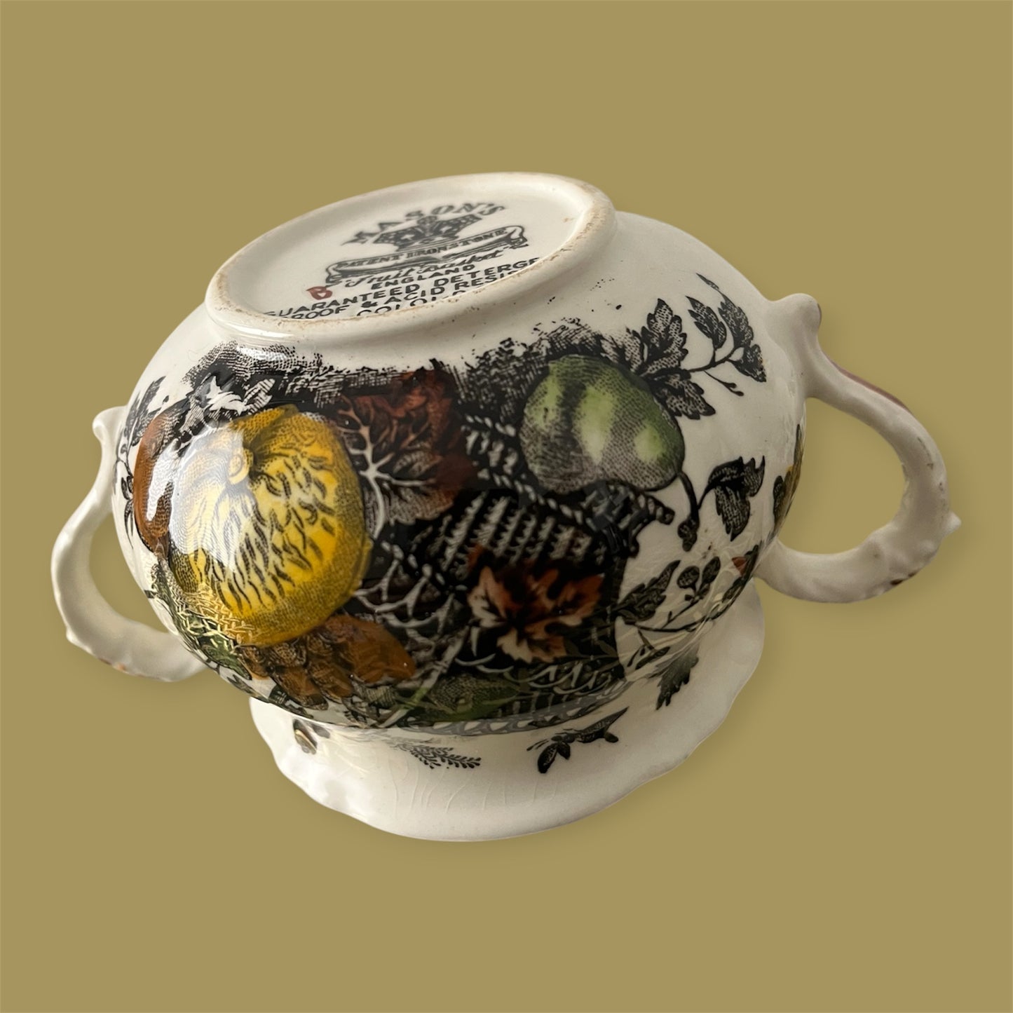Sugarbowl Fruitbasket Mason’s England ironstone