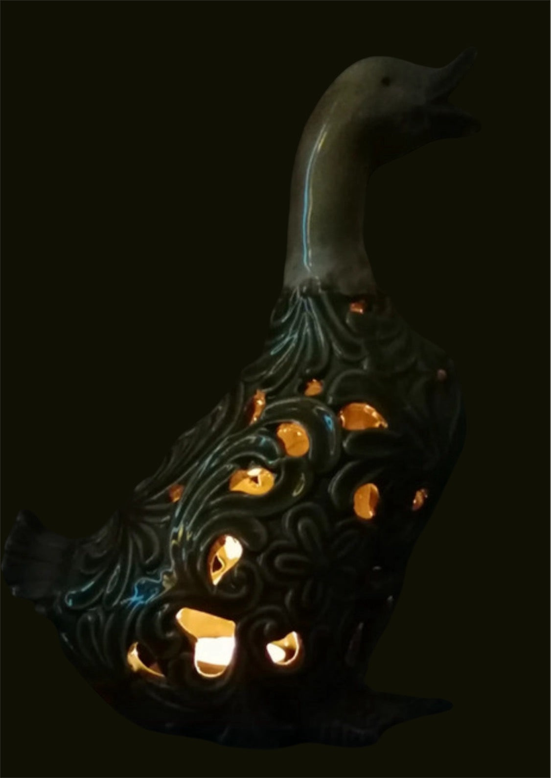 Art Nouveau duck light