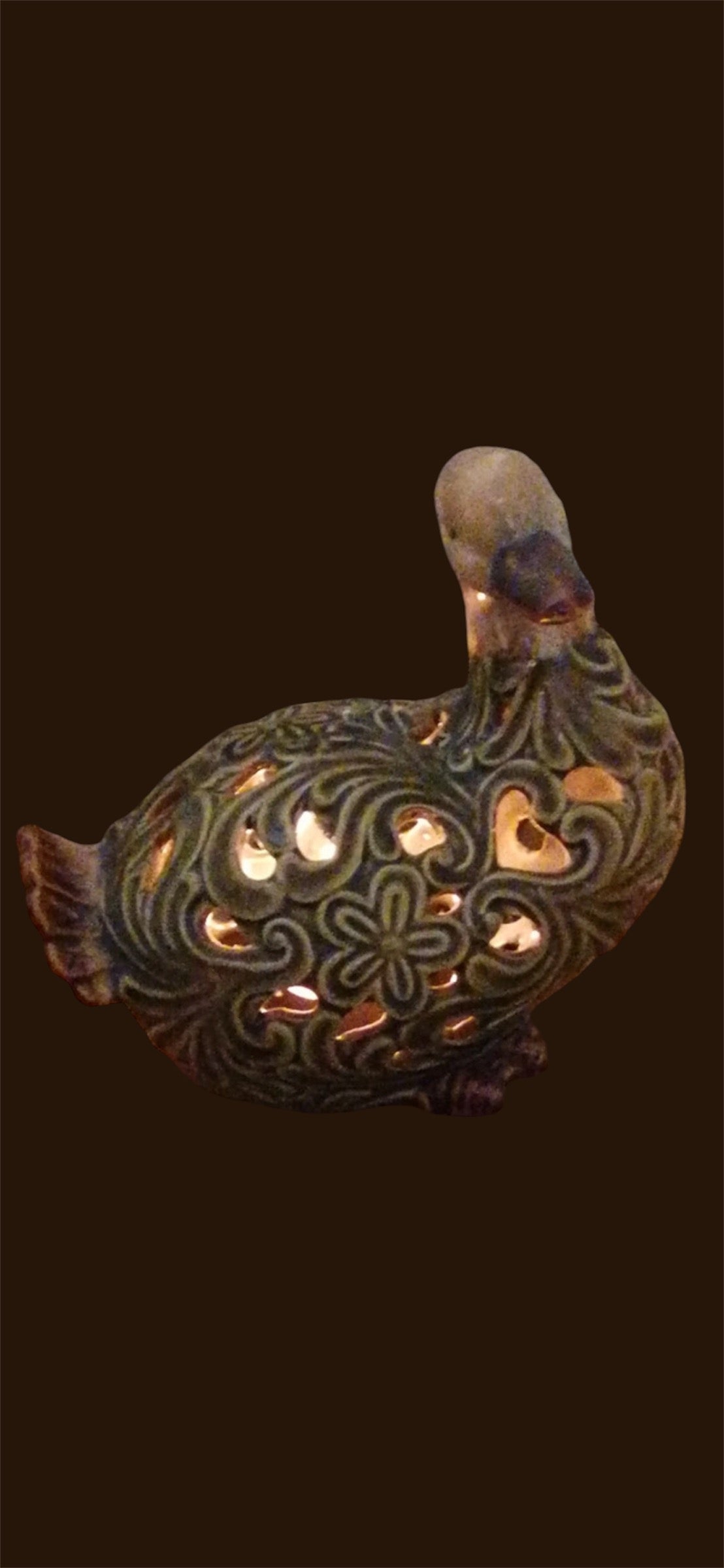 Art nouveau duck light 17 cm