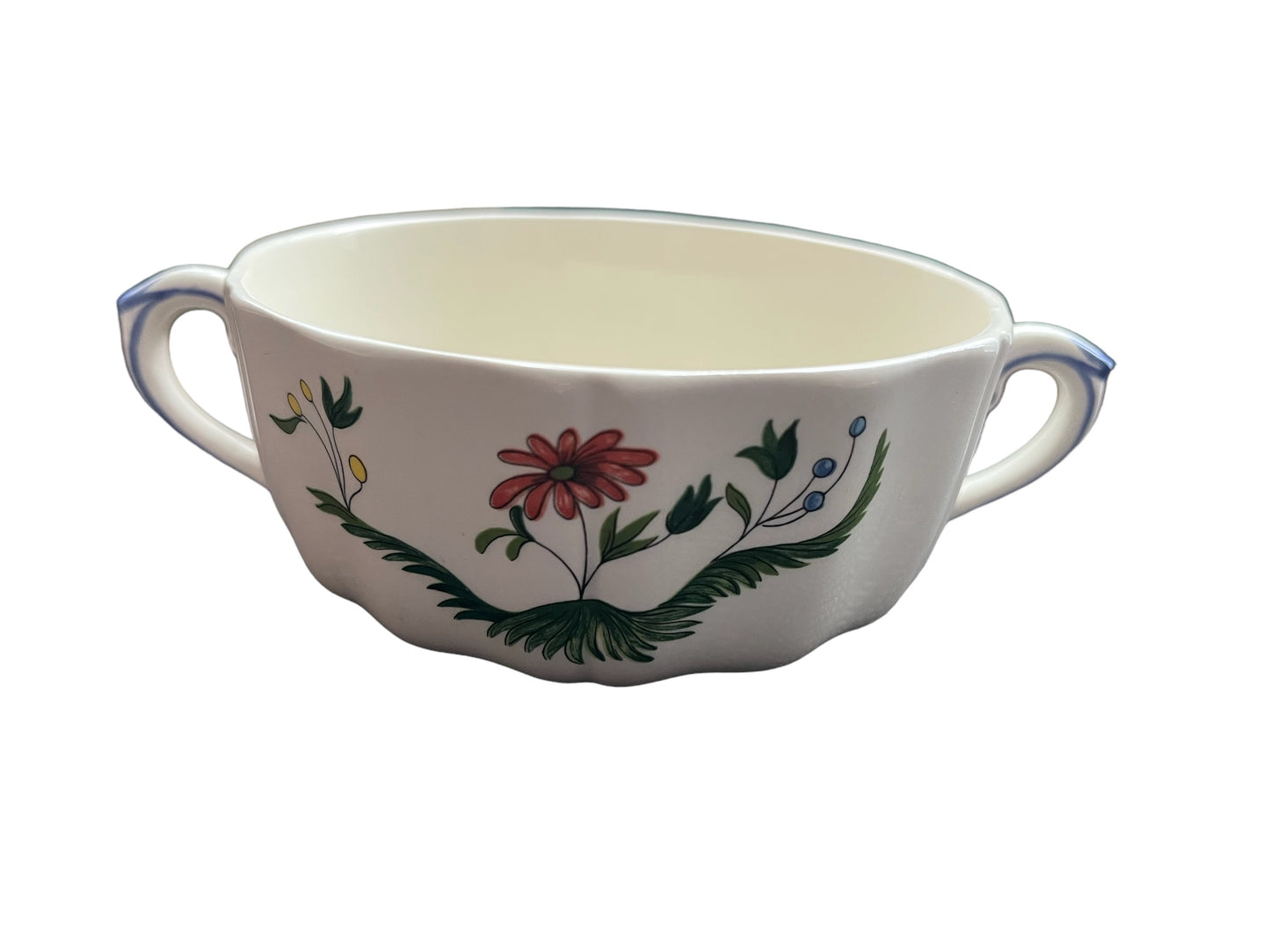 Gien Oiseaux de Paradis soup bowl handled