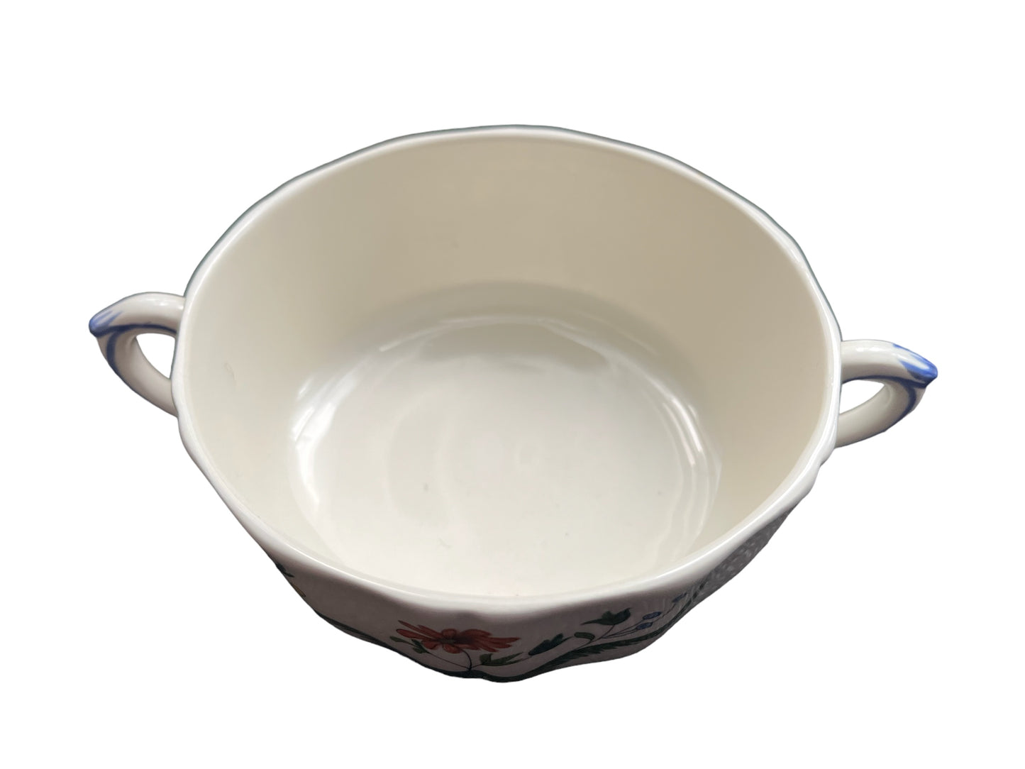 Gien Oiseaux de Paradis soup bowl handled