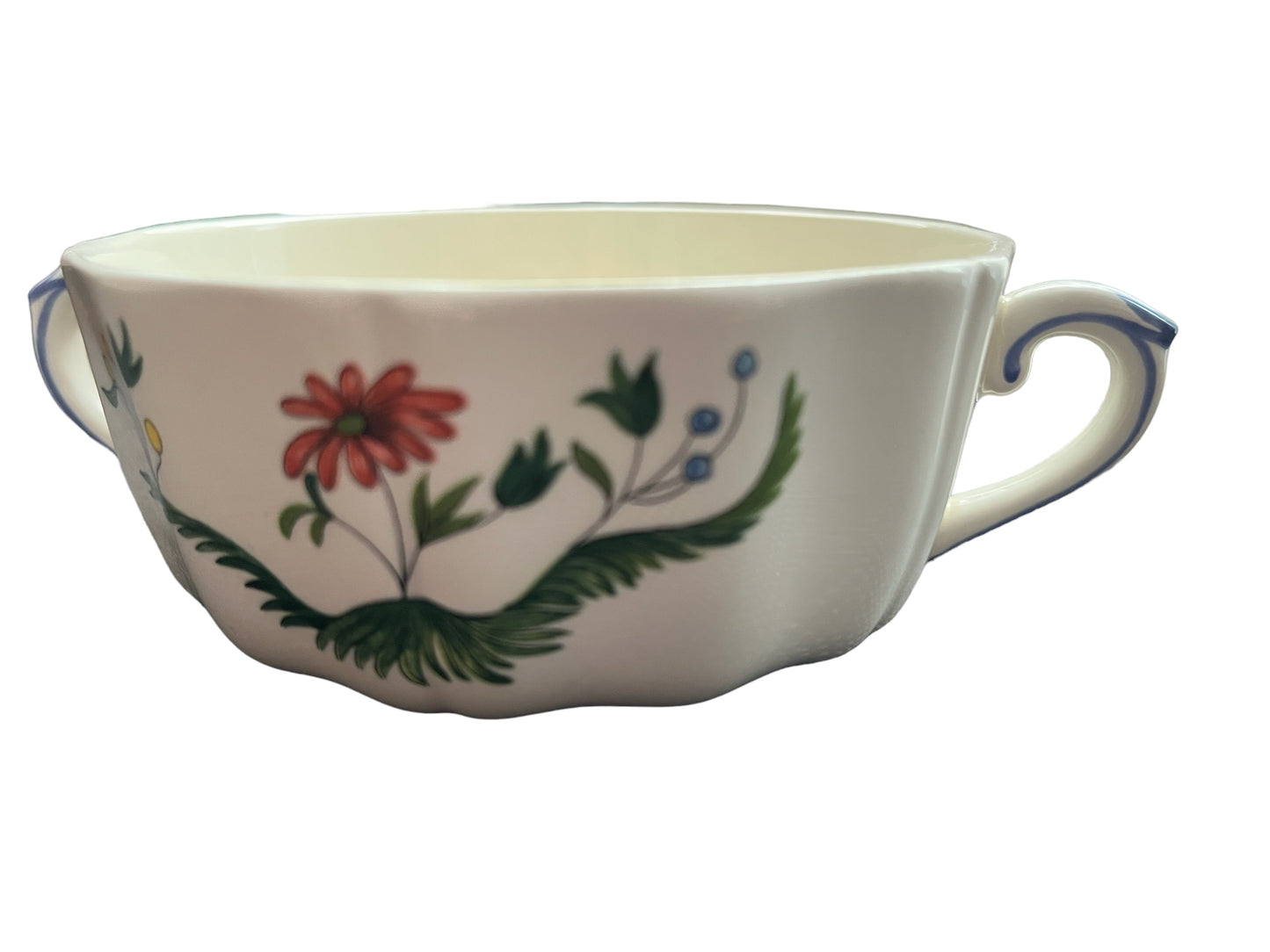 Gien Oiseaux de Paradis soup bowl handled