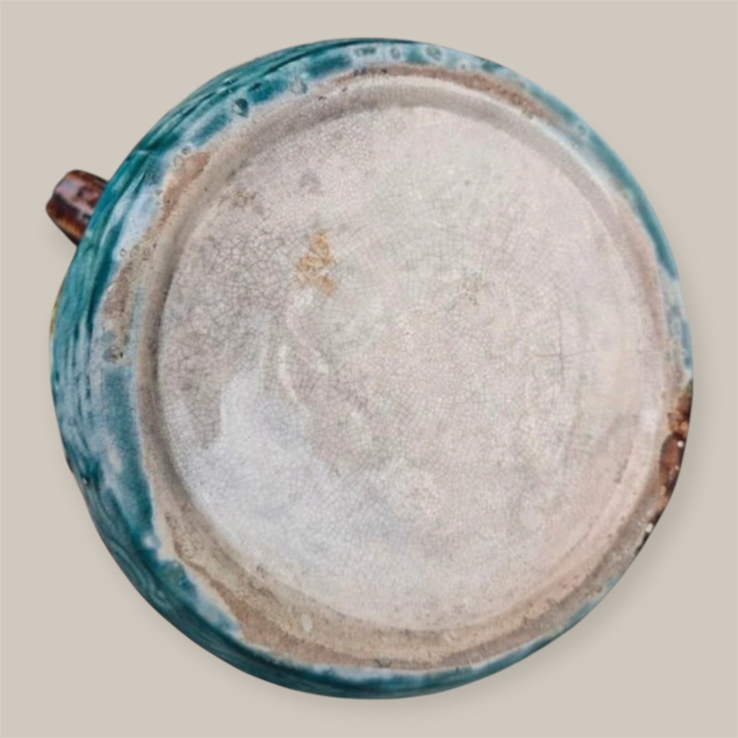 antique majolica pitcher C1900