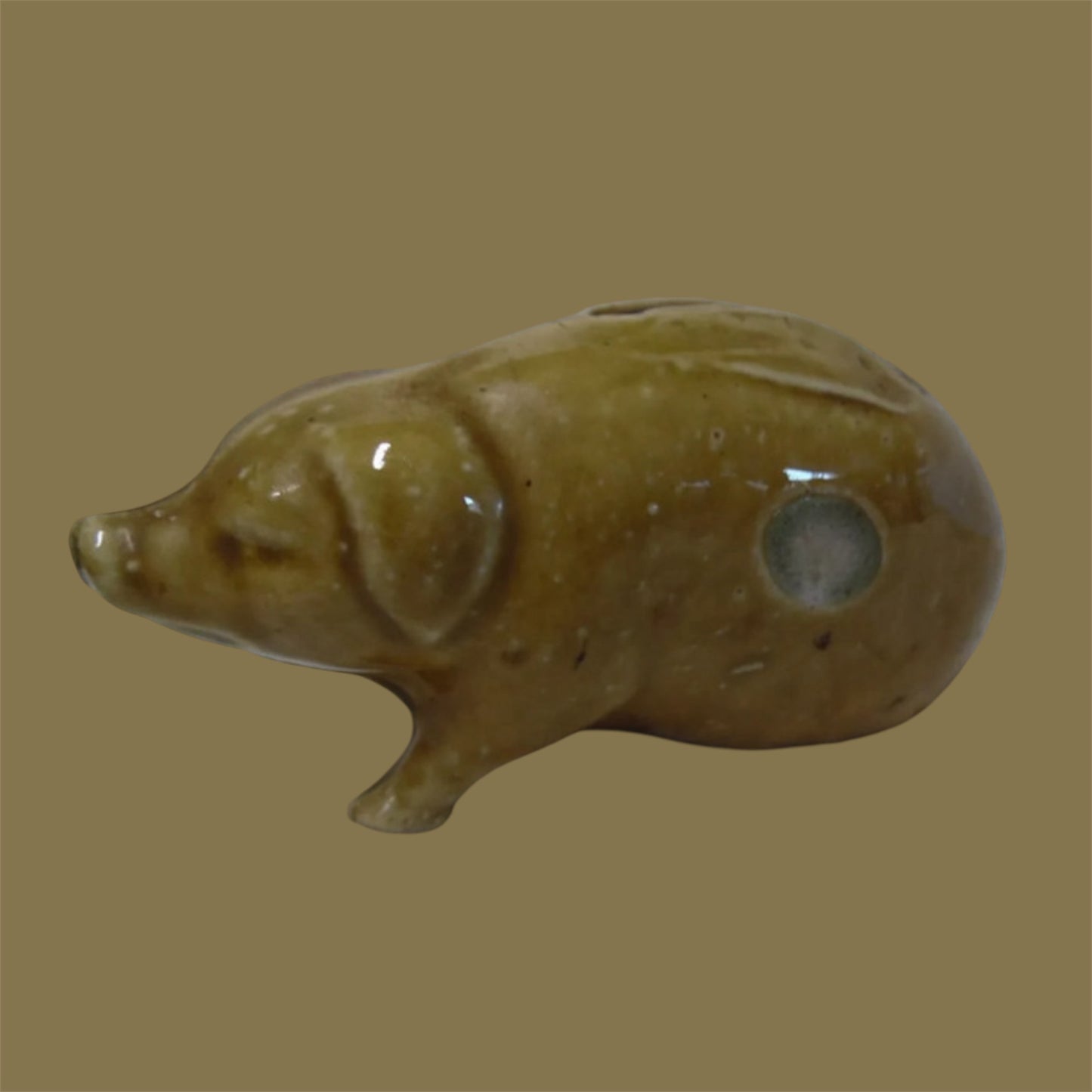 Antique french majolica piggybank